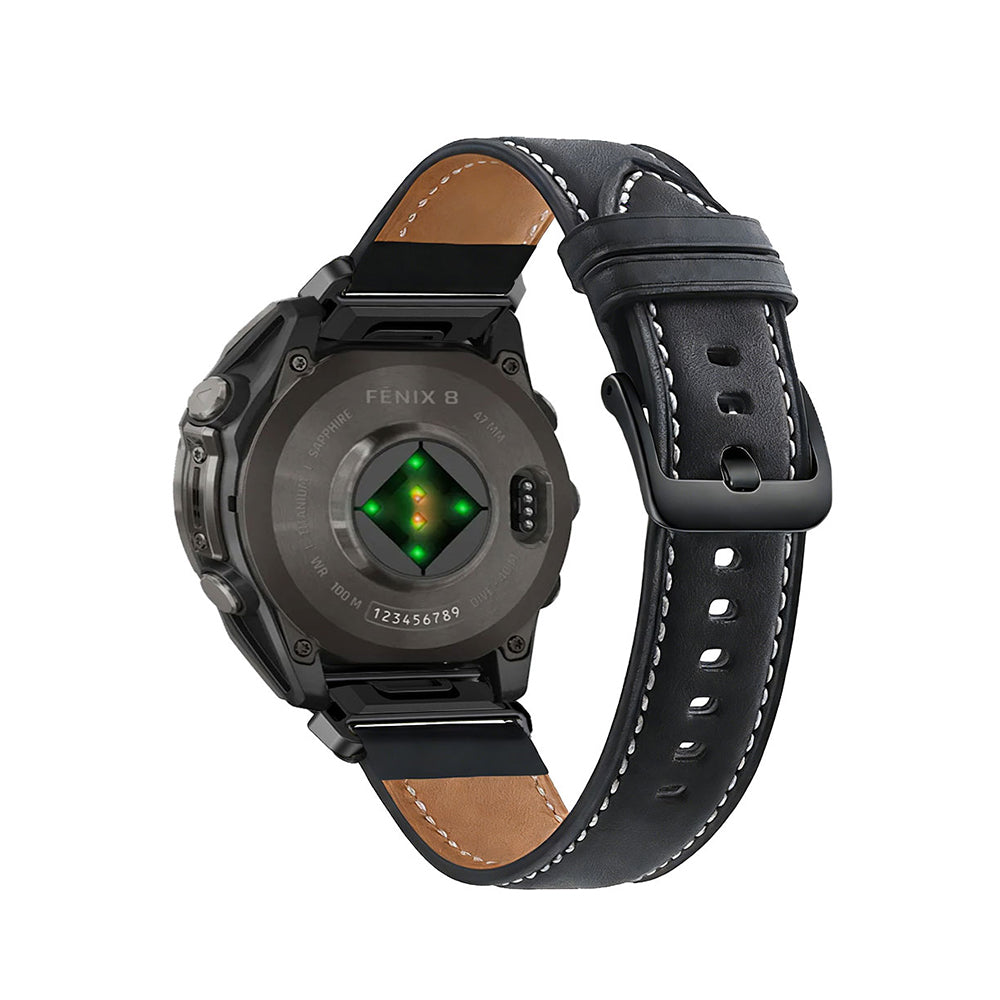 Pulseira Quick-Fit | 22mm (couro genuíno) - 3 cores