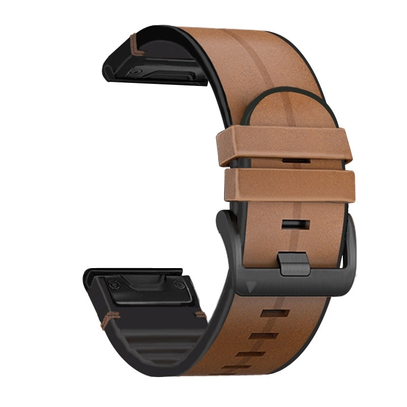 Pulseira Quick-Fit | 22mm (couro desportivo) - 3 cores