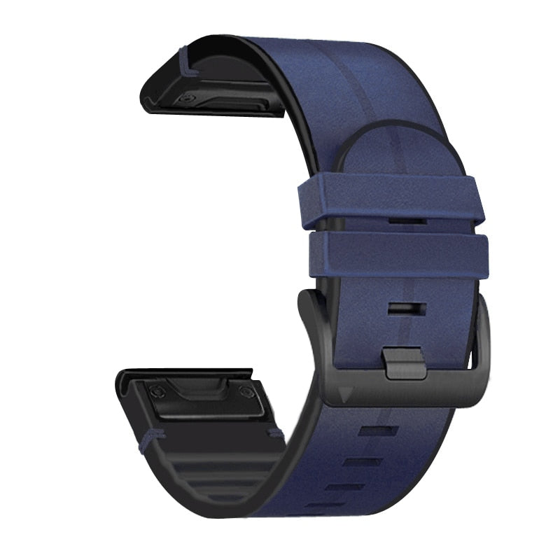 Pulseira Quick-Fit | 22mm (couro desportivo) - 3 cores