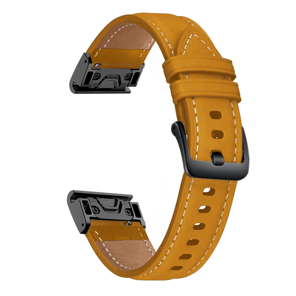 Pulseira Quick-Fit | 22mm (couro genuíno) - 3 cores