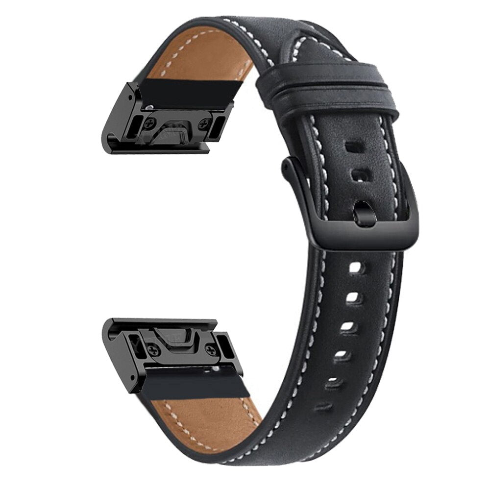 Pulseira Quick-Fit | 22mm (couro genuíno) - 3 cores