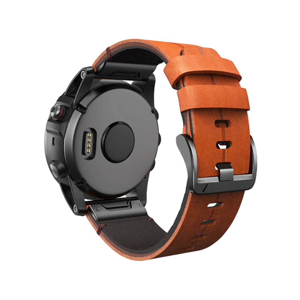 Pulseira Quick-Fit | 26mm (couro genuíno & titânio) - 2 cores